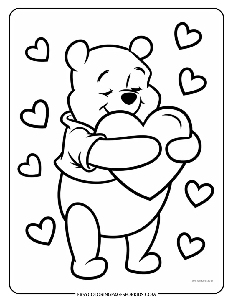 free printable valentines color pages valentine's day color sheet